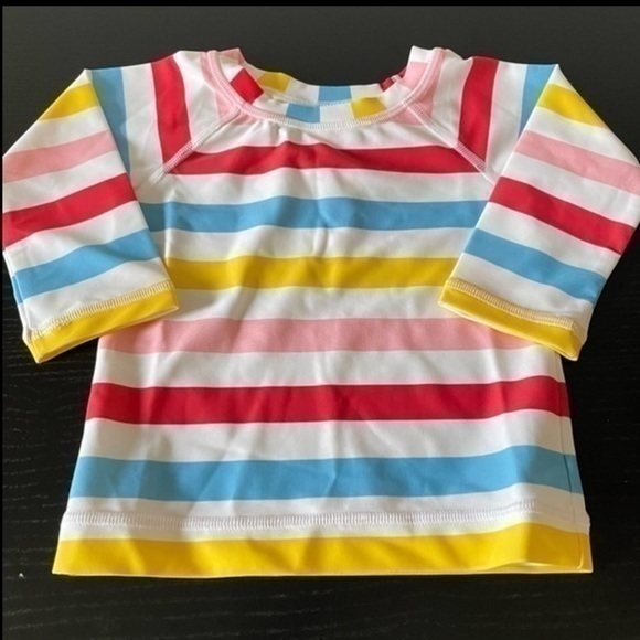 Hanna Andersson NWT Girls Long Sleeve Rash Guard. Size 18-24 M - Picture 1 of 4